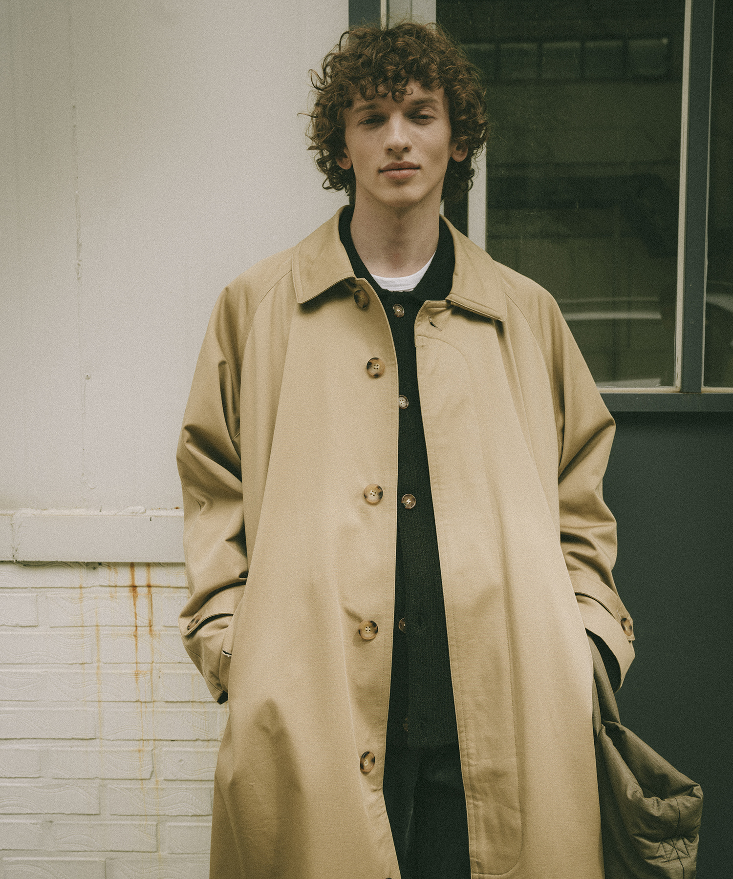 O4001 Martino over fit chino trench coat