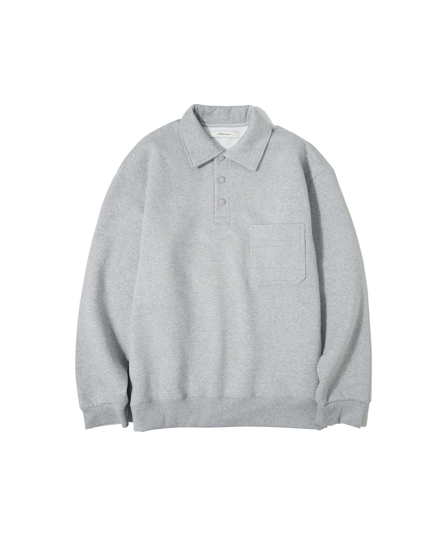 [12/8 예약발송]T6007 Collar sweat shirt_Gray